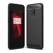 Fibre Brushed Cover for OnePlus 7 - Black