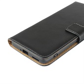 Leather Wallet for Oneplus 8 - Black