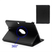 Samsung Galaxy Tab 3 10.1 360 Degree Rotary Litchi PU-leather Case - Black