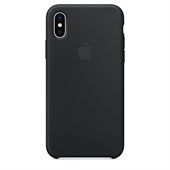 Apple Silicone Case Black til iPhone X