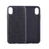 Crazy Horse PU Leather Wallet til iPhone XR - Black