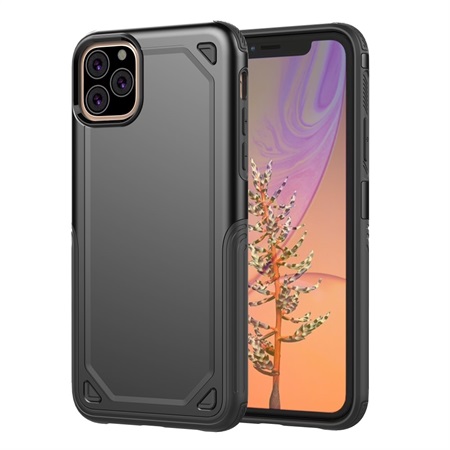Hybrid Rugged Armor Case for iPhone 11 Pro Max - Black