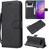 Wallet Leather Case for Samsung Galaxy S10 - Black