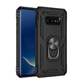 Armor Cover with Rotating Ring for Samsung Galaxy S10e - Black