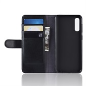 Leather Wallet for Samsung A51 Black
