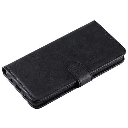 2in1 Split Leather Wallet for Samsung A51 Black