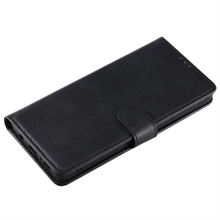 2-in-1 Split Leather Wallet for A71 Black