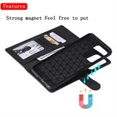 2in1 Split Leather Wallet for Samsung S20 Ultra