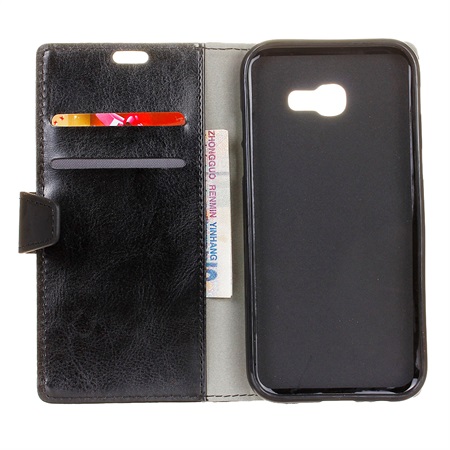 Wallet Leather Case for Samsung S10+ Black