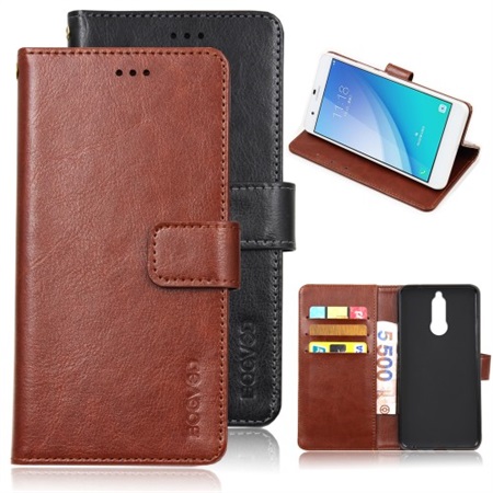 Horse PU Leather Wallet til Mate 10 Lite Brun