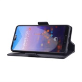 Book Style 2i1 Leather Wallet Huawei P20 Black