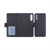 Book 2i1 Leather Wallet til Huawei P20 Pro Black