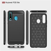 Carbon Fibre Brushed Cover til P30 Lite Black