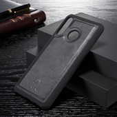 2in1 Split Leather Wallet for P30 Lite Black