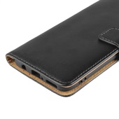 Leather Wallet til Huawei P30 Lite Black