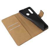 Leather Wallet til Huawei P30 Lite Black