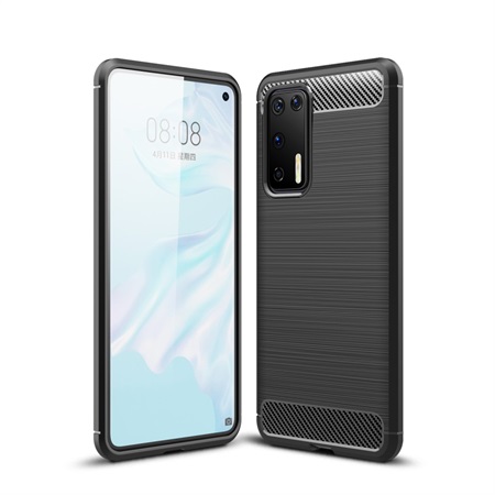 Carbon Fibre Brushed TPU Case Huawei P40