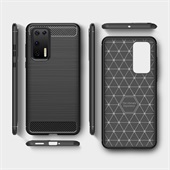 Carbon Fibre Brushed TPU Case Huawei P40