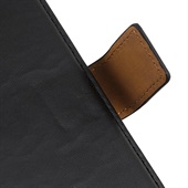 Leather Wallet for Huawei P40 Lite E Black