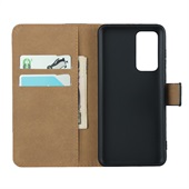 Leather Wallet for Huawei P40 Black