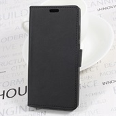 Flipcover wallet til Huawei P10 Lite - Black/Black