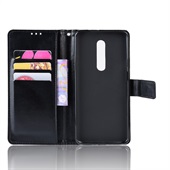 Horse Leather Wallet for OnePlus 7 Pro Black