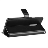 Horse Leather Wallet for OnePlus 7 Pro Black