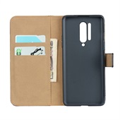 Leather Wallet for Oneplus 8 Pro Black