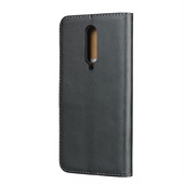 Leather Wallet for Oneplus 8 Black