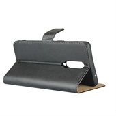 Leather Wallet for Oneplus 8 Black