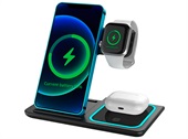 3-in-1 Wireless Charger (Foldable) Black 