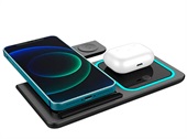 3-in-1 Wireless Charger (Foldable) Black 