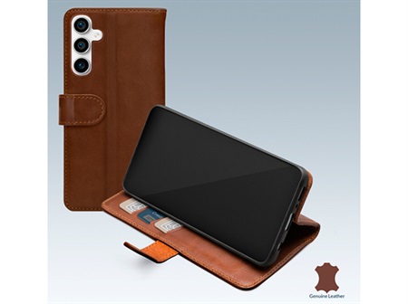 Mobilize Leather Wallet Samsung S23 FE Brown