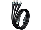 PremiumCord USB-C 60W 3-i-1 Ladekabel 1.5 m