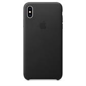 Apple Leather Case Black til iPhone XS Max