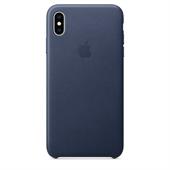 Apple Leather Case Midnight Blue til iPhone XS Max