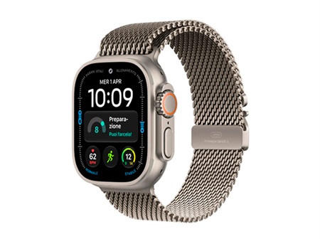 Apple Watch Ultra 4 Natural Milanese Loop M
