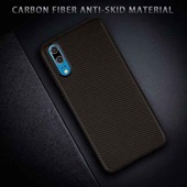 Carbon Fiber TPU  cover til  Huawei P20 Black