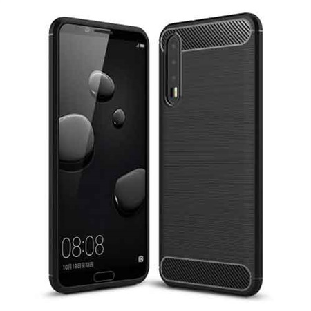 Carbon Fibre TPU Cover til Huawei P20 Pro - Black