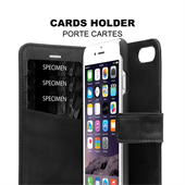 ITSKINS Book cover til iPhone 5/5S/SE Black