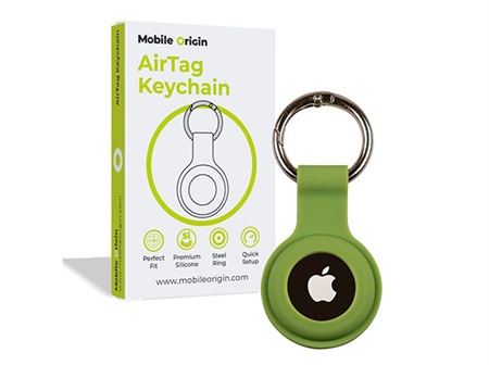 Mobile Origin AirTag KeyChain green