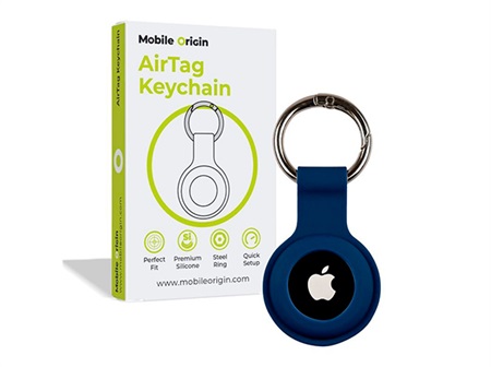 Mobile Origin AirTag KeyChain blue
