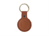 Mobile Origin AirTag Leather Keychain A6 brown