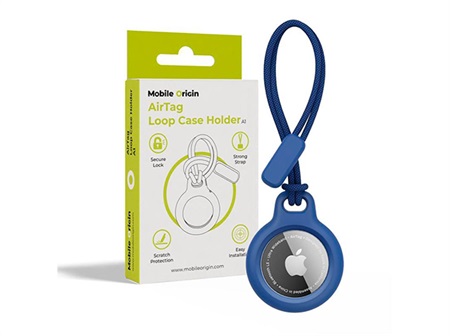 Mobile Origin Airtag Loop Case Holder A1 blue