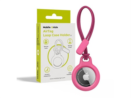 Mobile Origin Airtag Loop Case Holder A1 pink