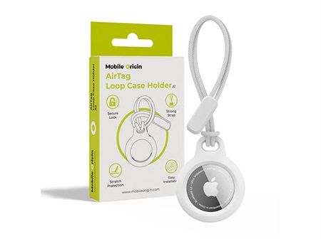 Mobile Origin Airtag Loop Case Holder A1 white