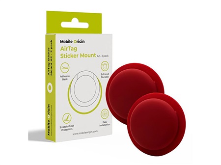 Origin Airtag Sticker Mount A2 - 2 pack, ruby red