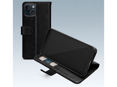 Gelly Wallet Book Case iPhone 13/14/15 Black