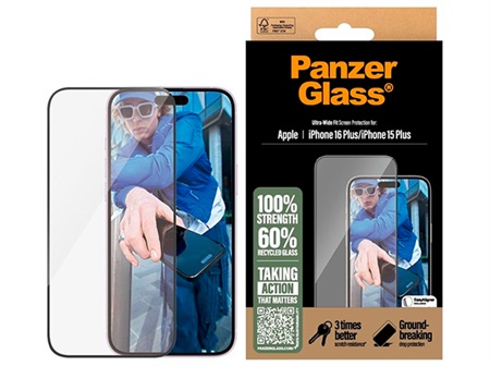 PanzerGlass iPhone 16 Plus Ultra-Wide Fit