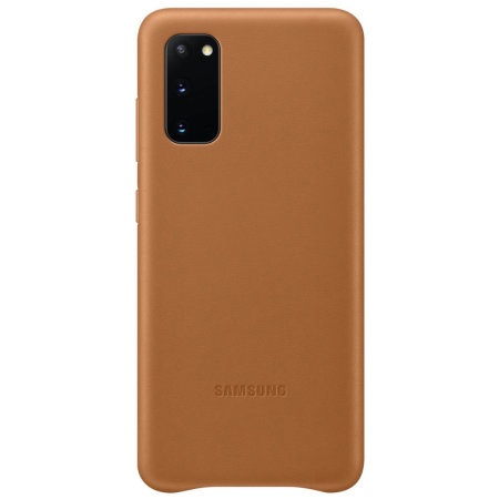 SAMSUNG GALAXY S20 LEATHER COVER BROWN